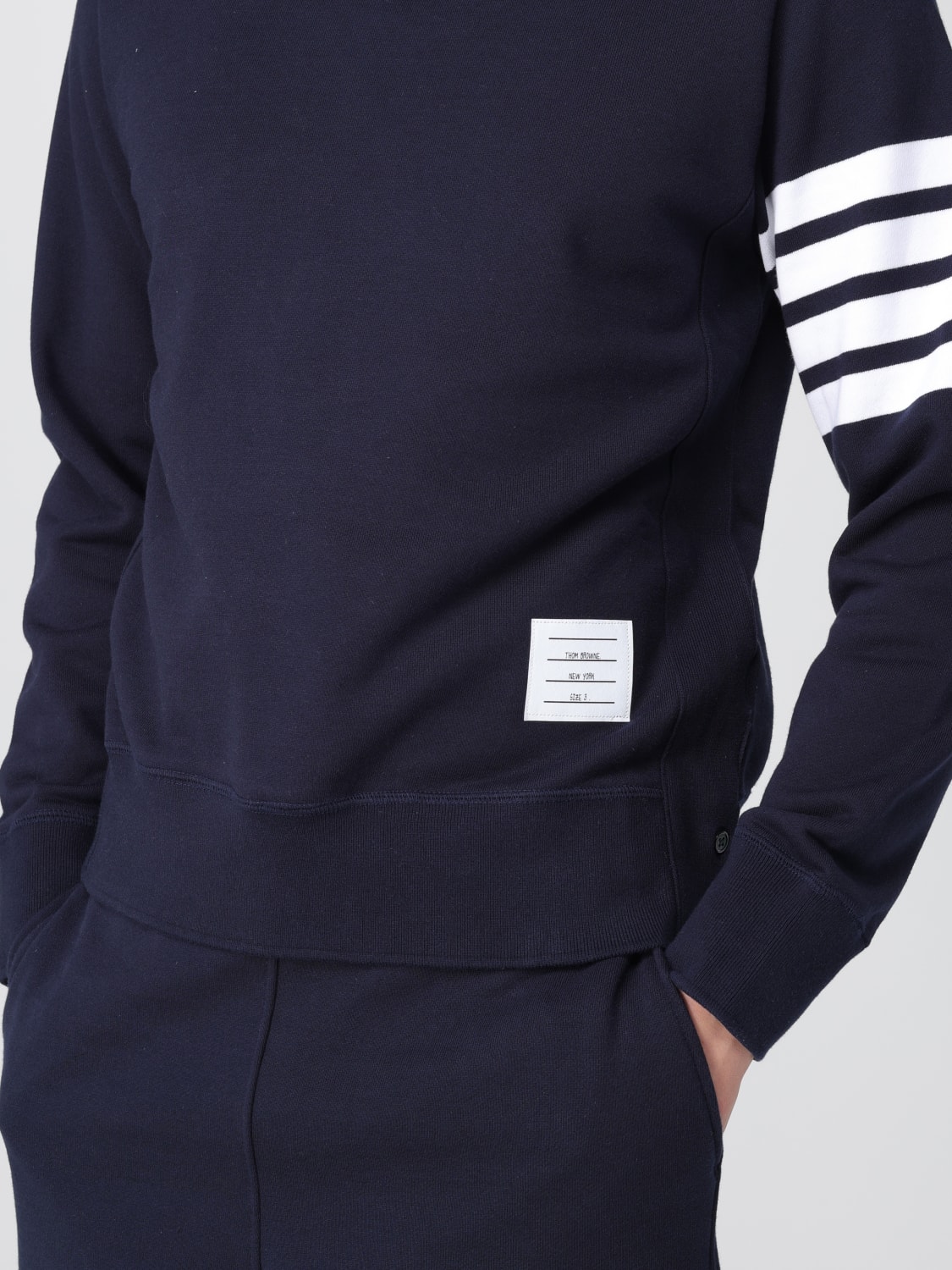 THOM BROWNE SWEATSHIRT: Sweatshirt men Thom Browne, Blue - Img 5