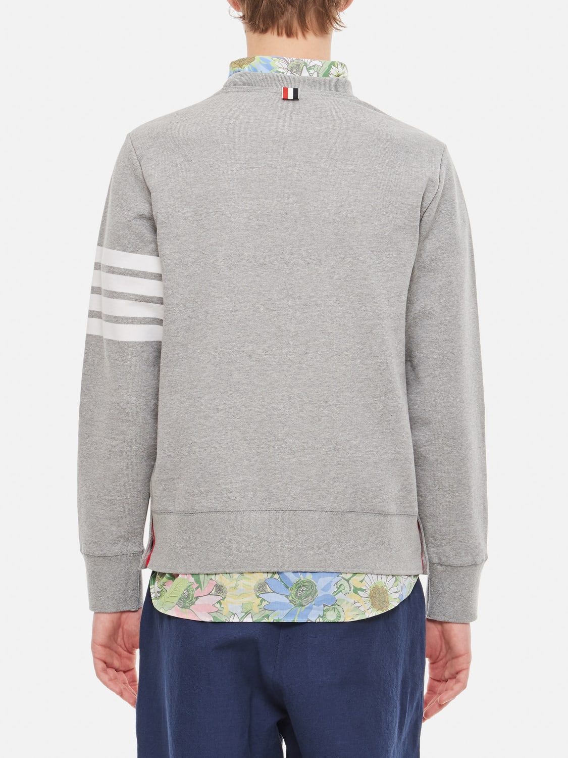 THOM BROWNE SWEATSHIRT: Sweatshirt men Thom Browne, Grey 1 - Img 3