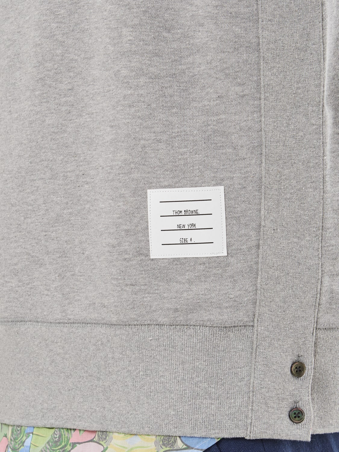 THOM BROWNE SWEATSHIRT: Sweatshirt men Thom Browne, Grey 1 - Img 4