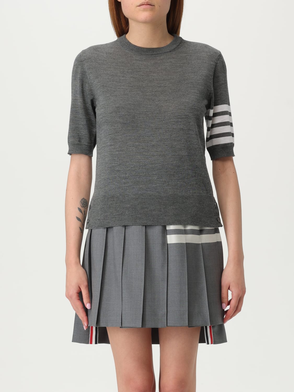 THOM BROWNE JERSEY: Jersey mujer Thom Browne, Gris - Img 1