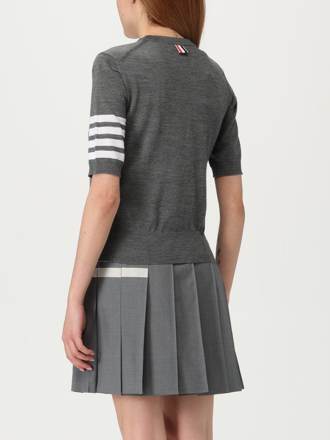THOM BROWNE JERSEY: Jersey mujer Thom Browne, Gris - Img 3