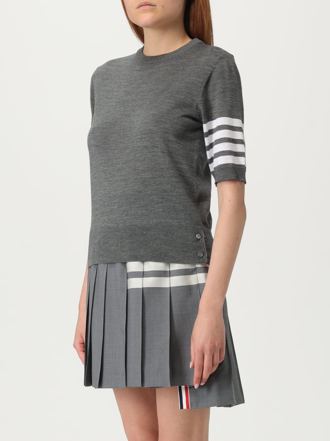THOM BROWNE JERSEY: Jersey mujer Thom Browne, Gris - Img 4