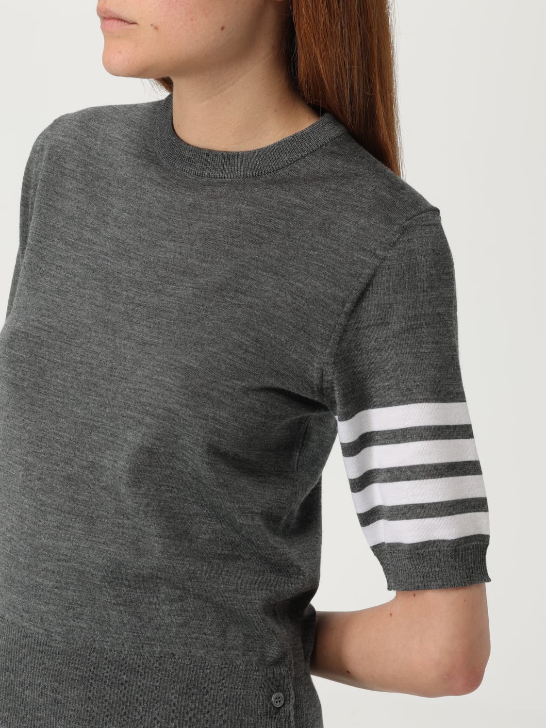 THOM BROWNE JERSEY: Jersey mujer Thom Browne, Gris - Img 5