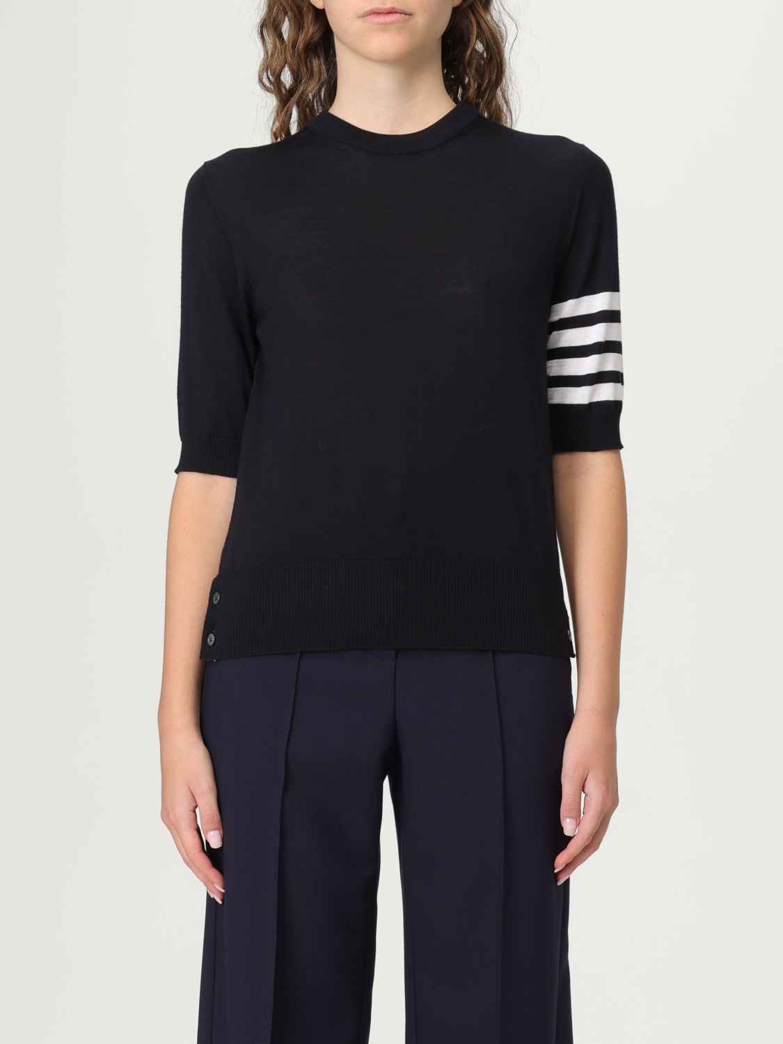 THOM BROWNE PULLOVER: Pullover damen Thom Browne, Navy - Img 1