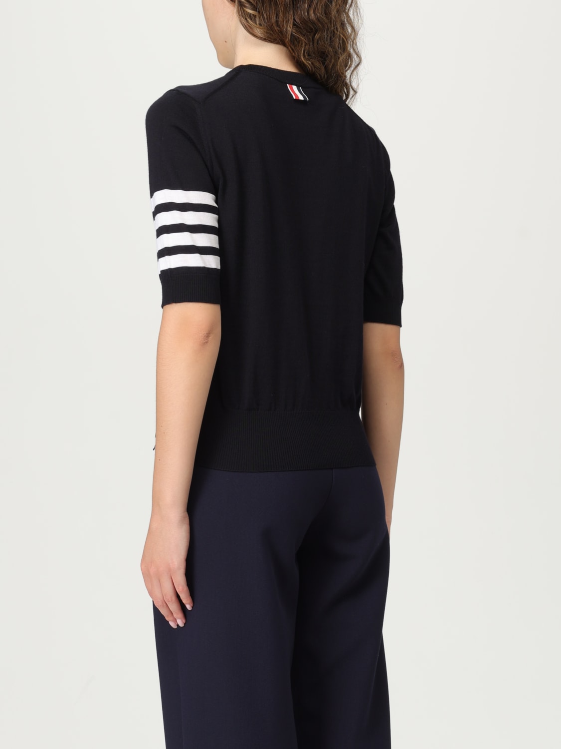 THOM BROWNE PULLOVER: Pullover damen Thom Browne, Navy - Img 3
