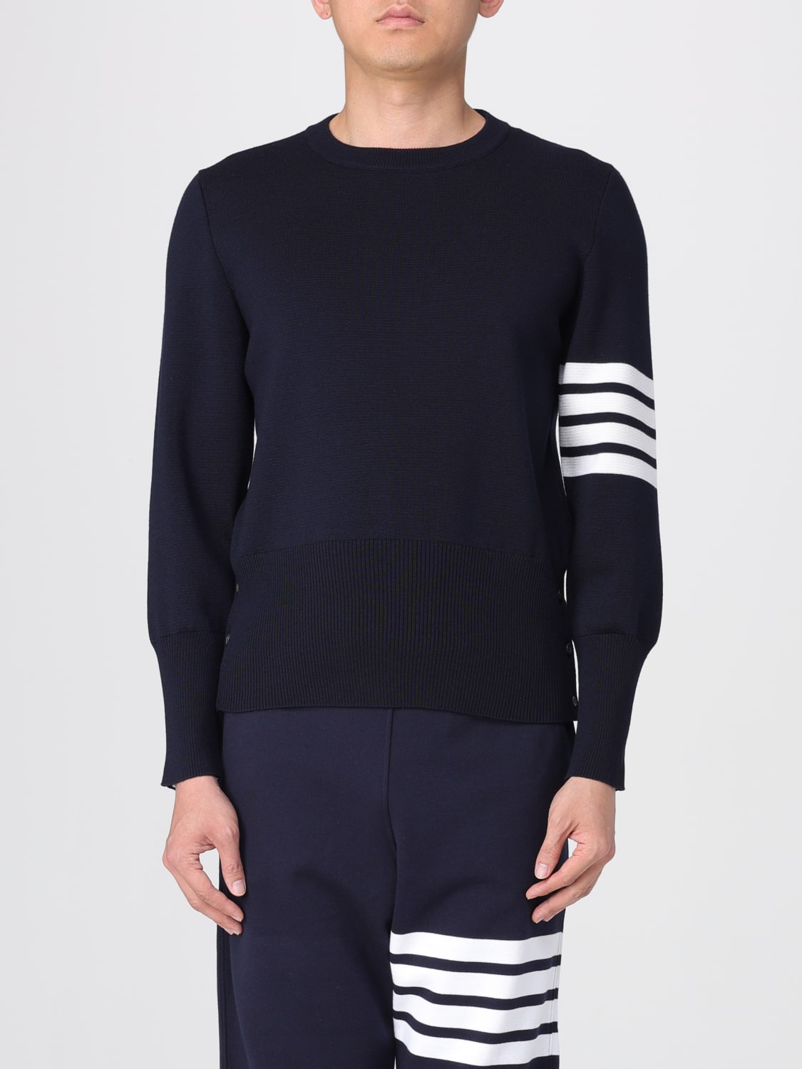 THOM BROWNE SWEATER: Sweater men Thom Browne, Blue - Img 1