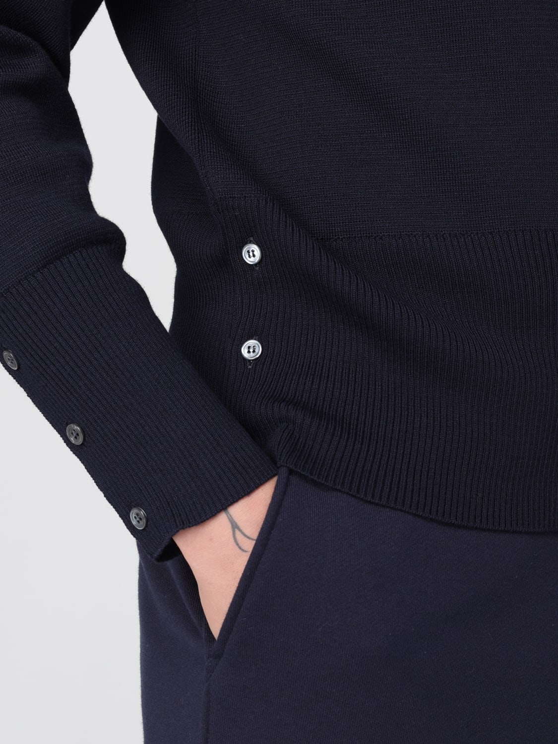 THOM BROWNE SWEATER: Sweater men Thom Browne, Blue - Img 5