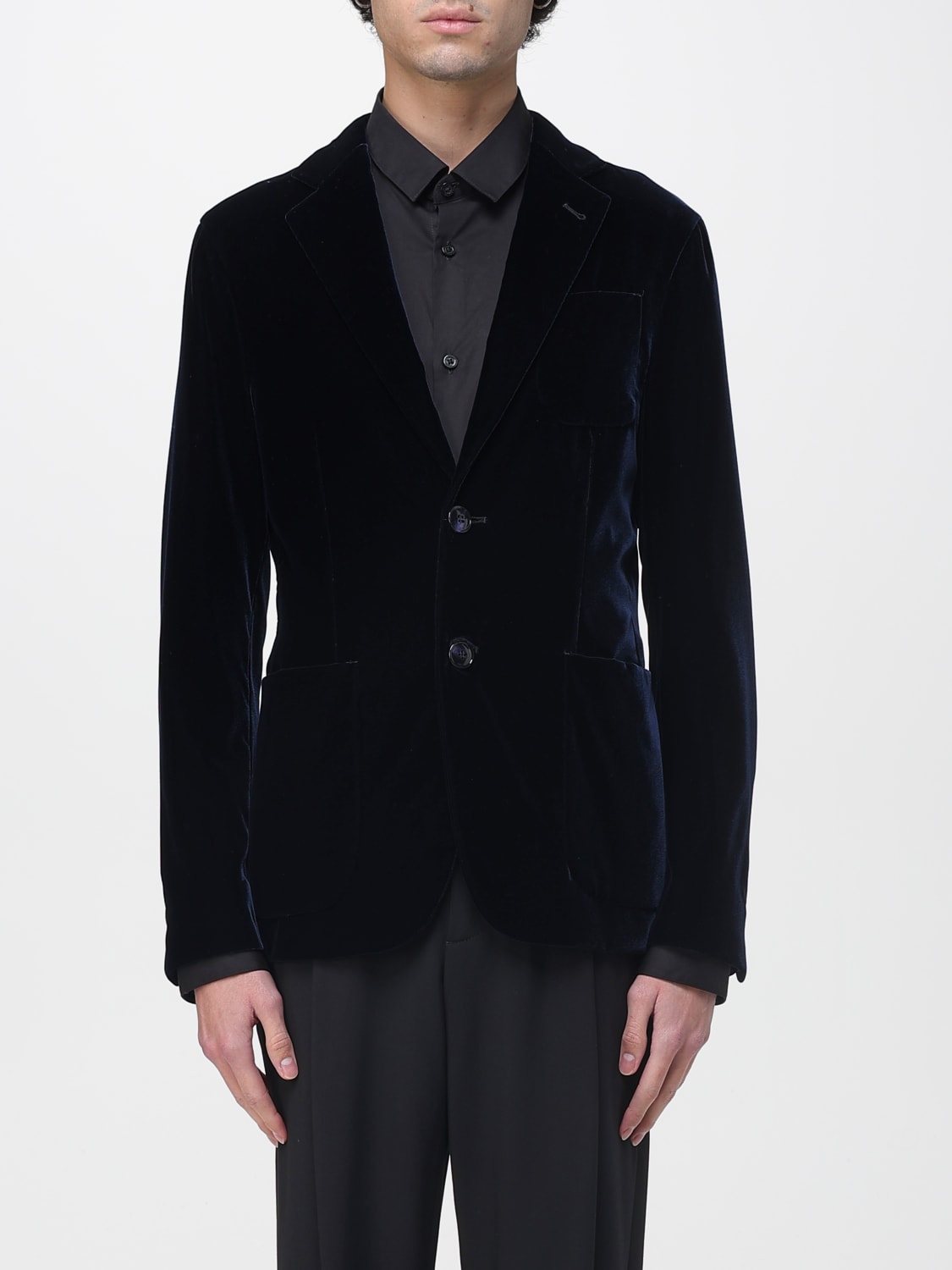 GIORGIO ARMANI JACKET: Jacket men Giorgio Armani, Blue - Img 1