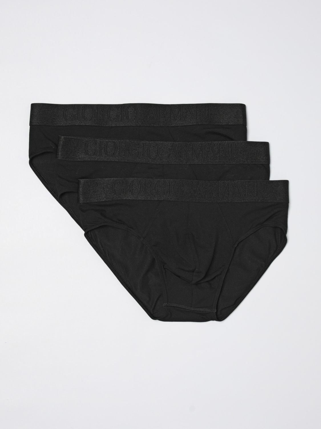 GIORGIO ARMANI UNDERWEAR: Underwear men Giorgio Armani, Black - Img 1