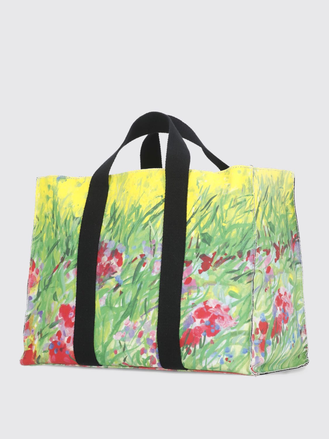 MSGM BORSA A SPALLA: Borsa a spalla in cotone stampato MSGM, Fantasia - Img 3