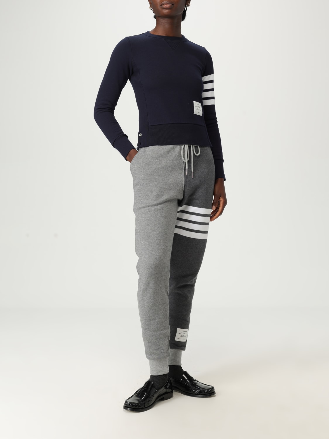 THOM BROWNE SWEATSHIRT: Sweatshirt woman Thom Browne, Blue - Img 2