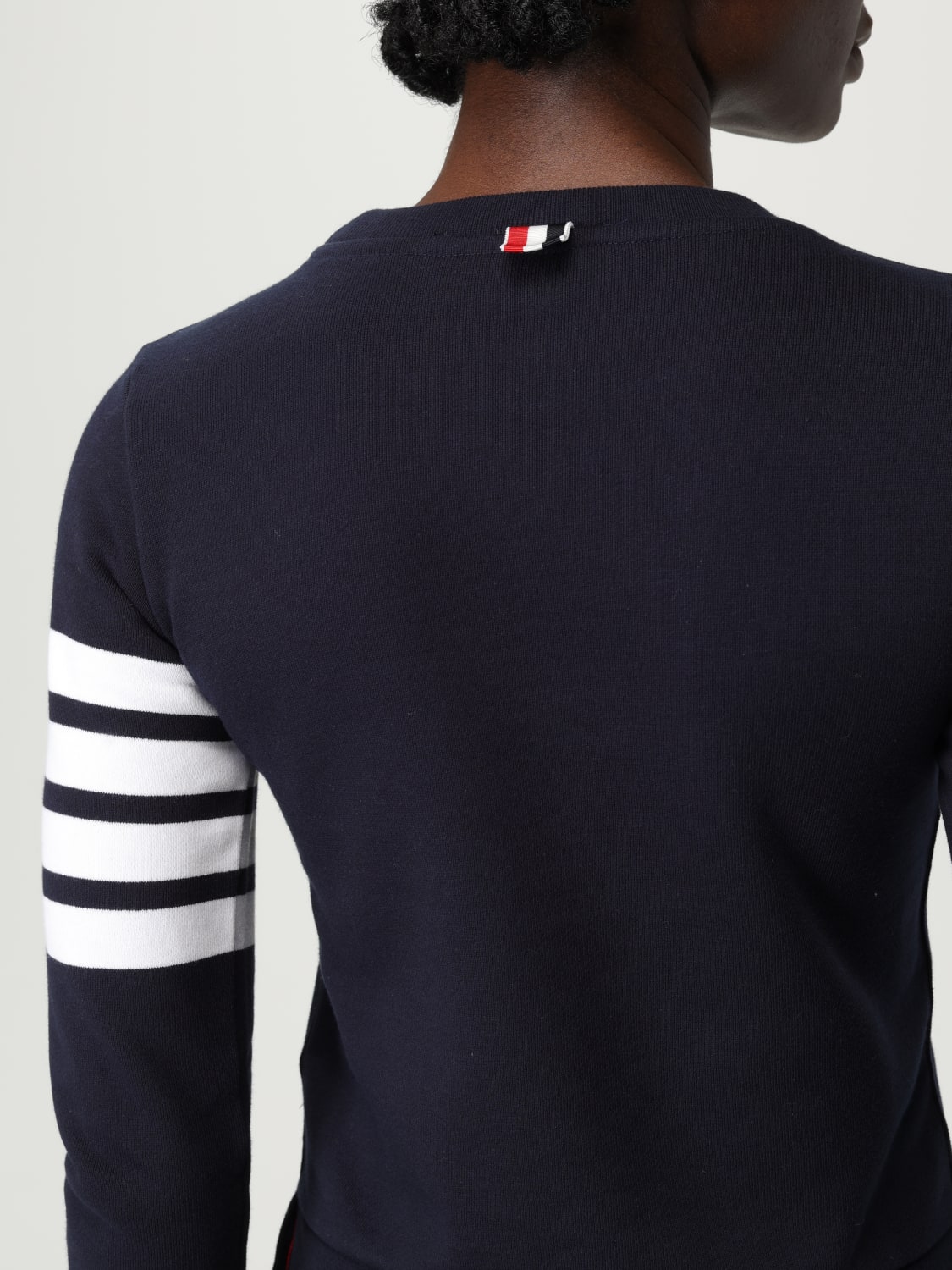 THOM BROWNE SWEATSHIRT: Sweatshirt woman Thom Browne, Blue - Img 5