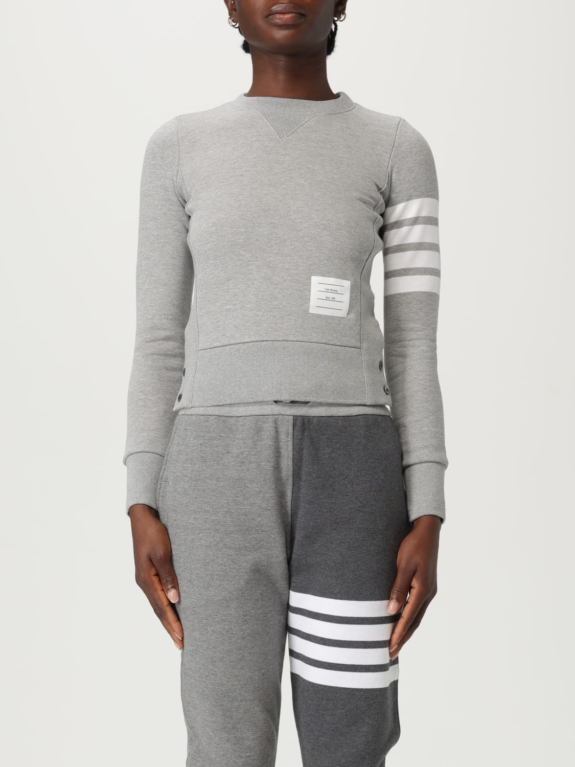 THOM BROWNE SUDADERA: Sudadera mujer Thom Browne, Gris - Img 1