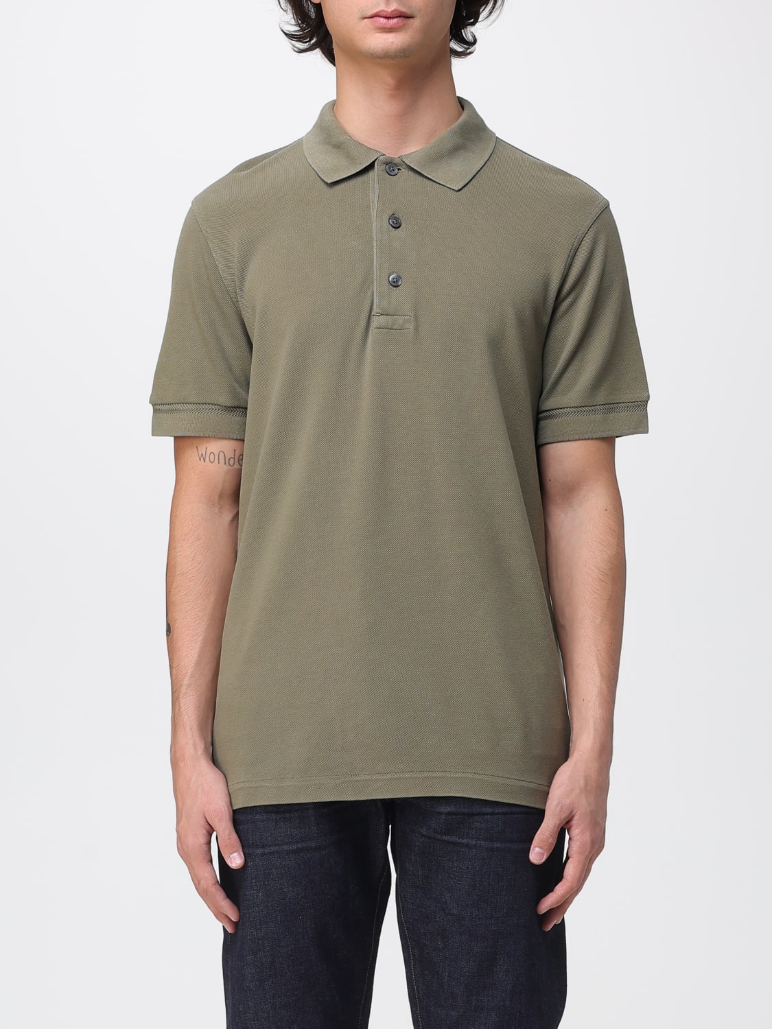TOM FORD POLO SHIRT: Polo shirt men Tom Ford, Green - Img 1