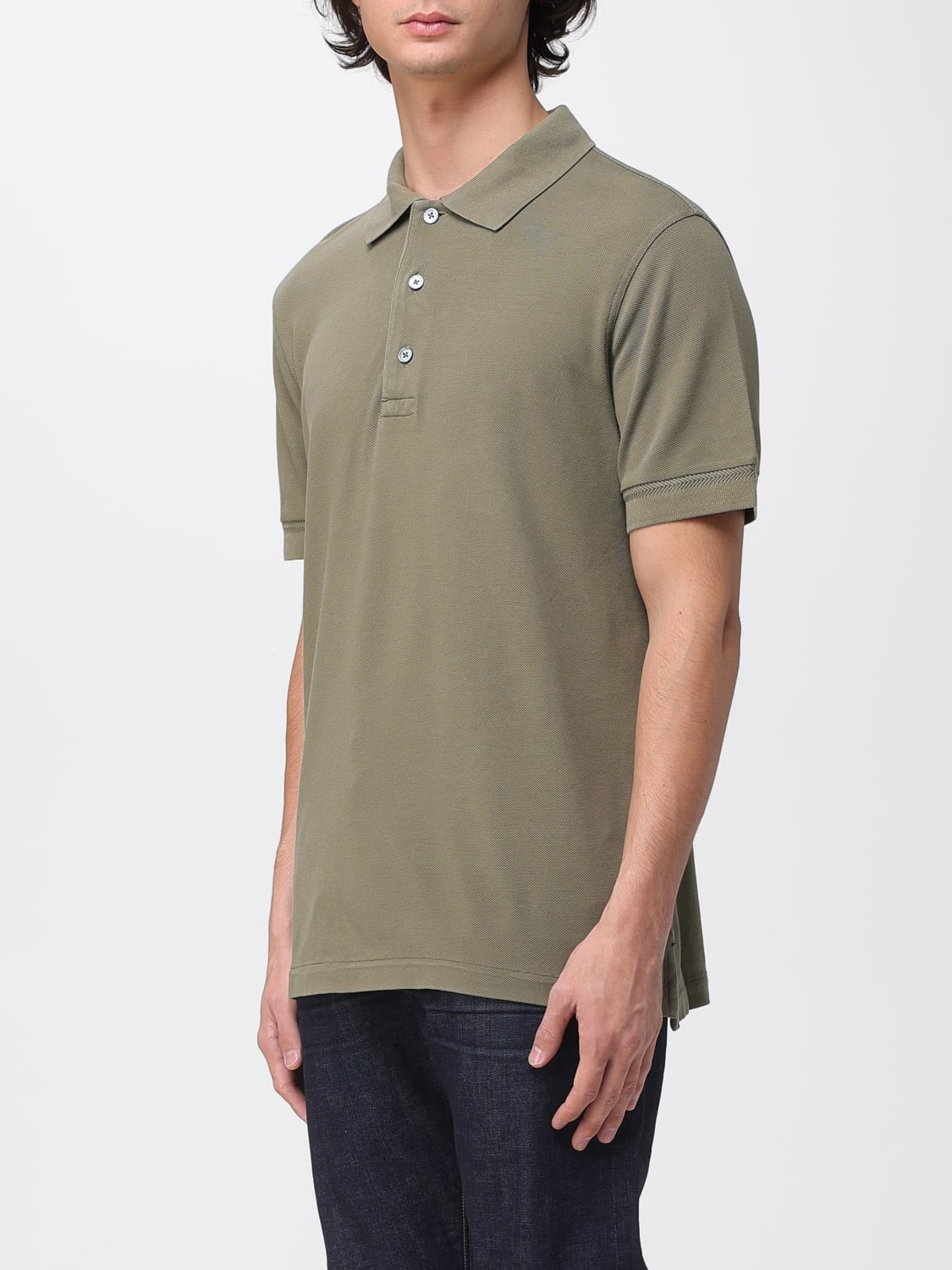 TOM FORD POLO SHIRT: Polo shirt men Tom Ford, Green - Img 4