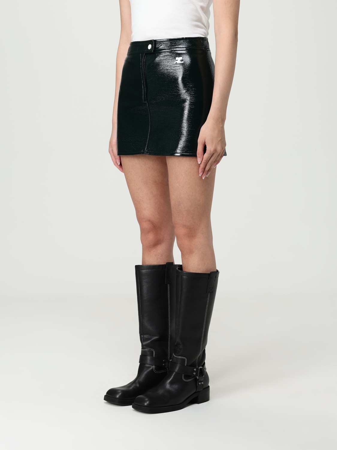 COURRÈGES FALDA: Falda mujer CourrÈges, Verde - Img 3