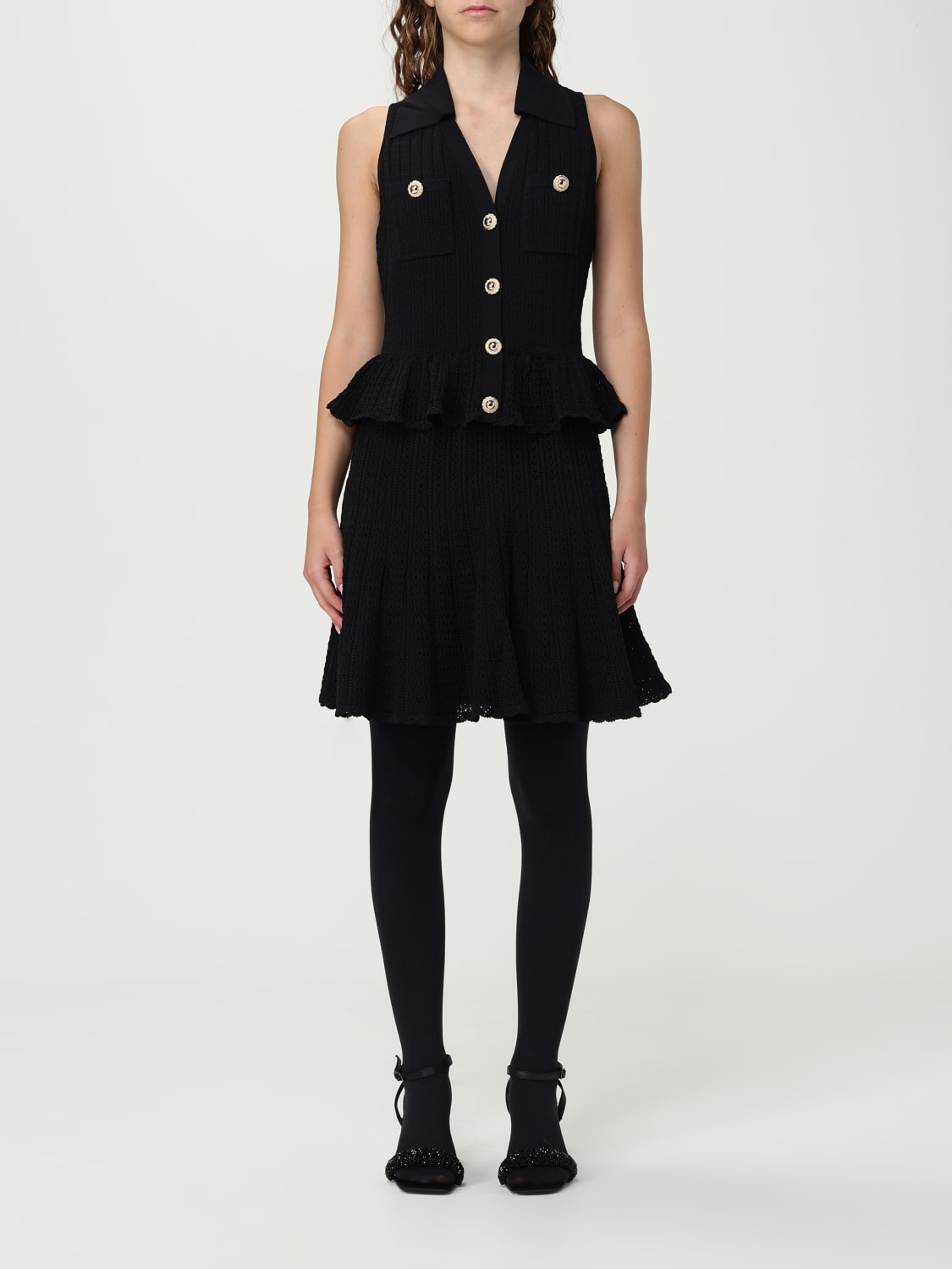 SELF-PORTRAIT VESTIDO: Vestido mujer Self-portrait, Negro - Img 1