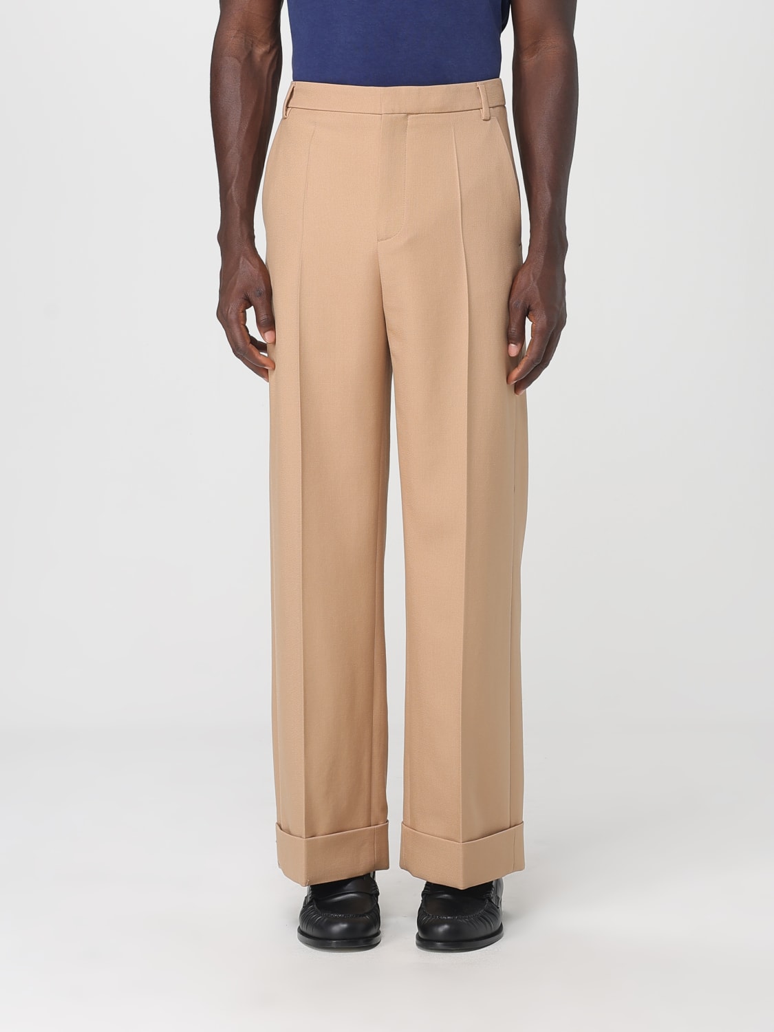 VALENTINO 裤子: 裤子 男士 Valentino, 棕色 - Img 1