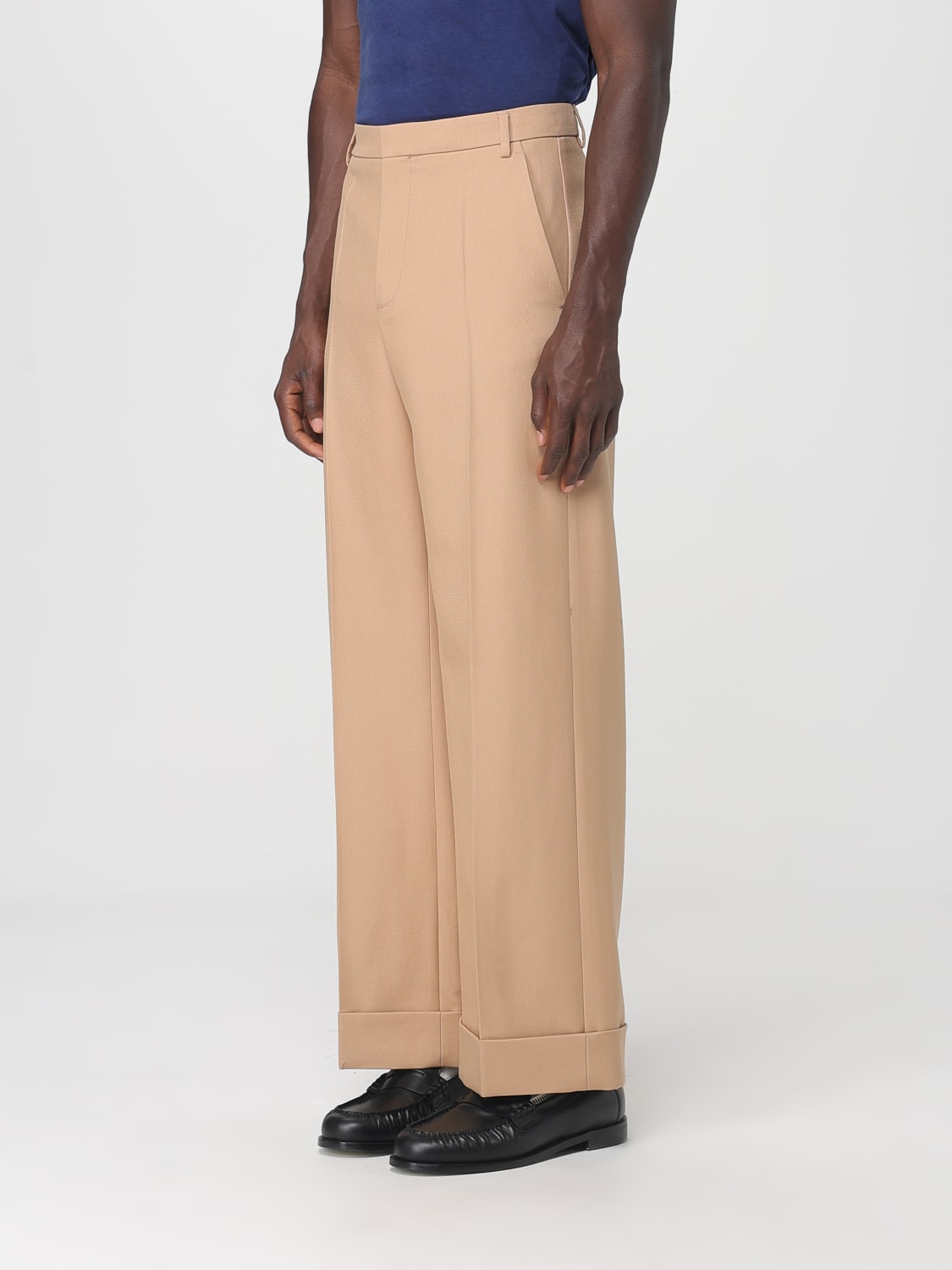 VALENTINO 裤子: 裤子 男士 Valentino, 棕色 - Img 4