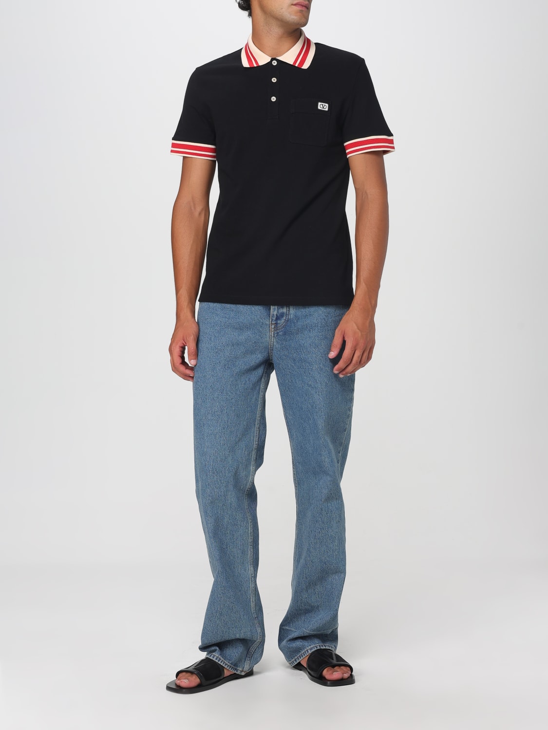VALENTINO POLO SHIRT: Polo shirt men Valentino, Black - Img 2