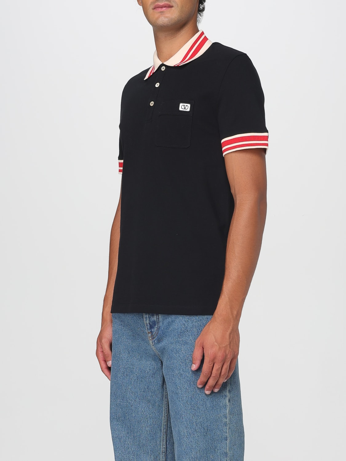 VALENTINO POLO SHIRT: Polo shirt men Valentino, Black - Img 4