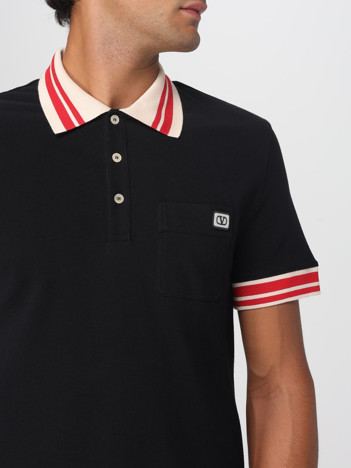VALENTINO POLO SHIRT: Polo shirt men Valentino, Black - Img 5