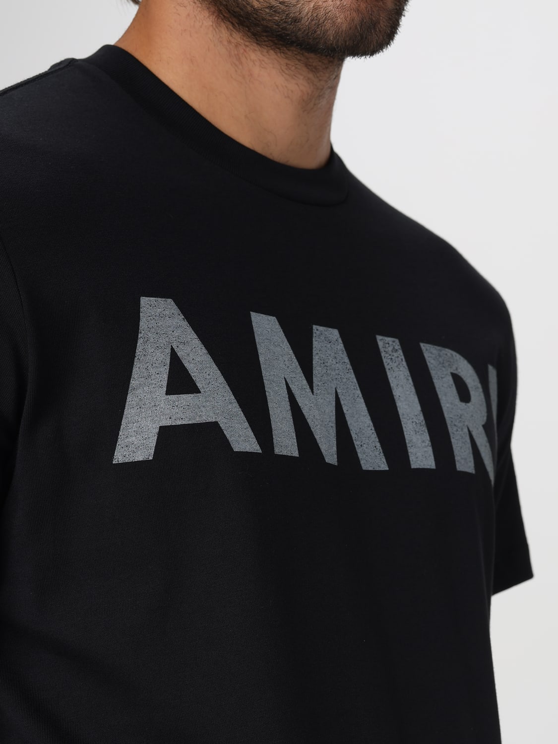 AMIRI T-SHIRT: T-shirt Amiri in cotone con logo , Nero - Img 5