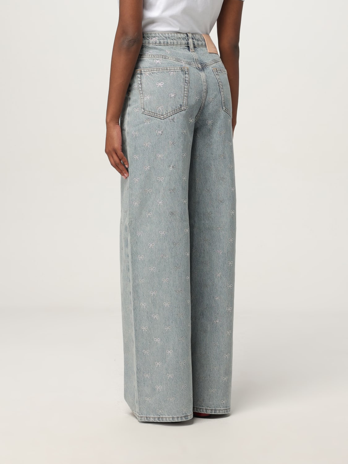 SELF-PORTRAIT JEANS: Jeans Self-portrait, Blue - Img 2