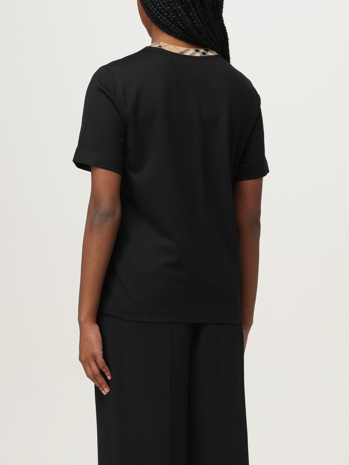 Tシャツ・カットソー BURBERRY Woman T-Shirt Black 8110271 BURBERRY: T-shirt woman - Black | Burberry t-shirt 8110271