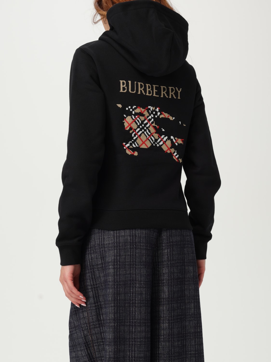 BURBERRY SWEATSHIRT: Sweatshirt woman Burberry, Black - Img 3