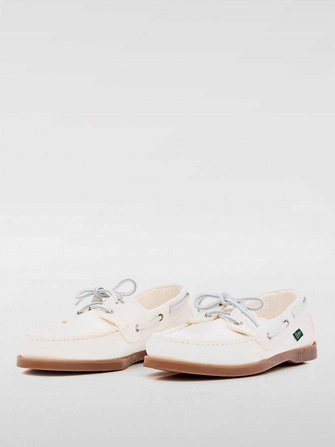 PARABOOT MOCASSINI: Mocassino Barth Paraboot in pelle a grana , Bianco - Img 2