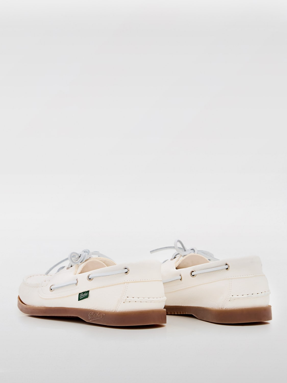 PARABOOT MOCASSINI: Mocassino Barth Paraboot in pelle a grana , Bianco - Img 3