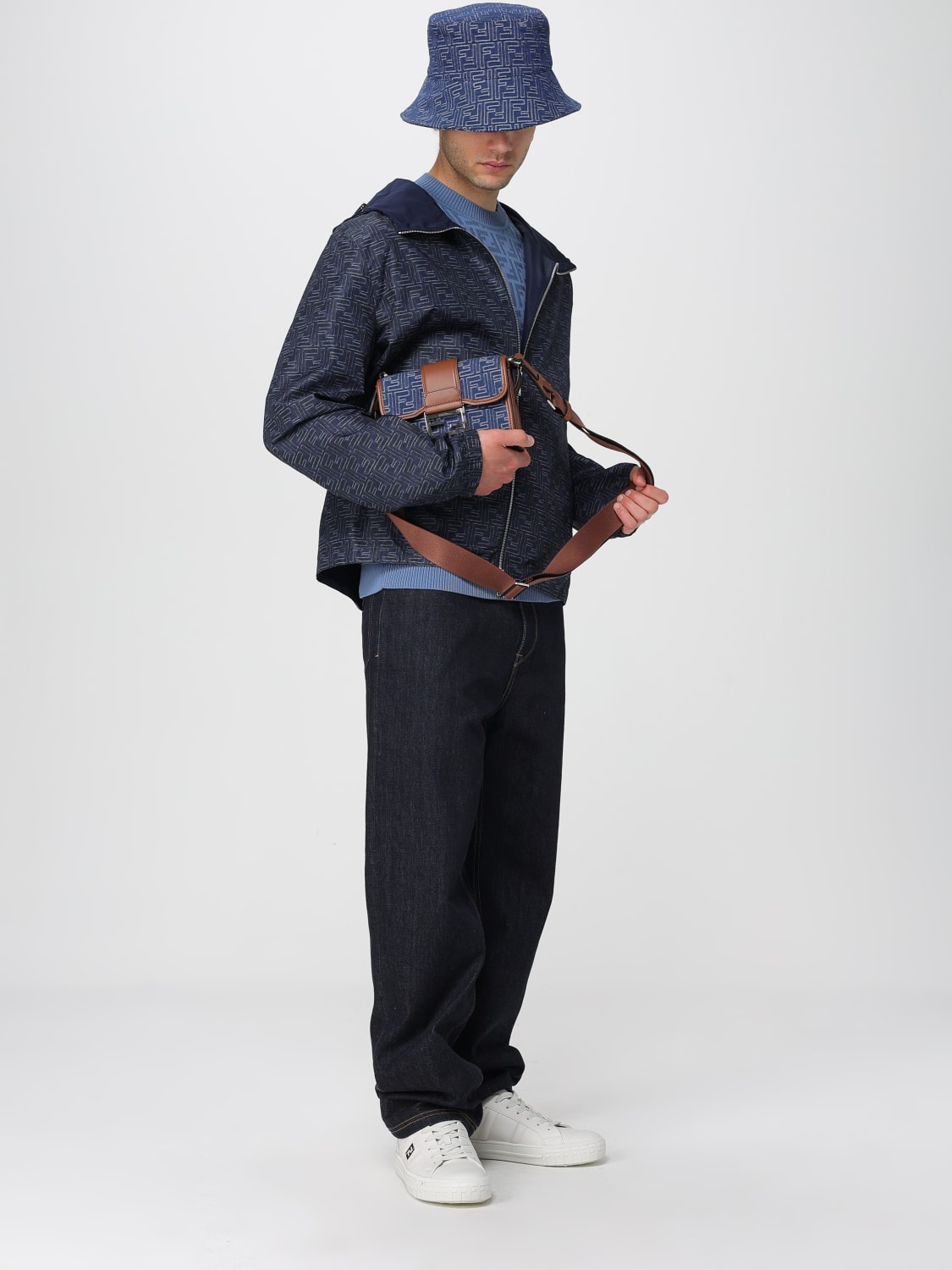 FENDI HUT: Hut herren Fendi, Blau - Img 2