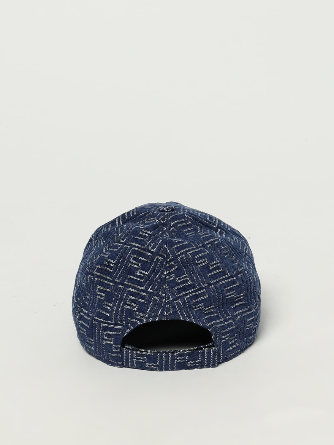 FENDI HAT: Hat men Fendi, Blue - Img 4