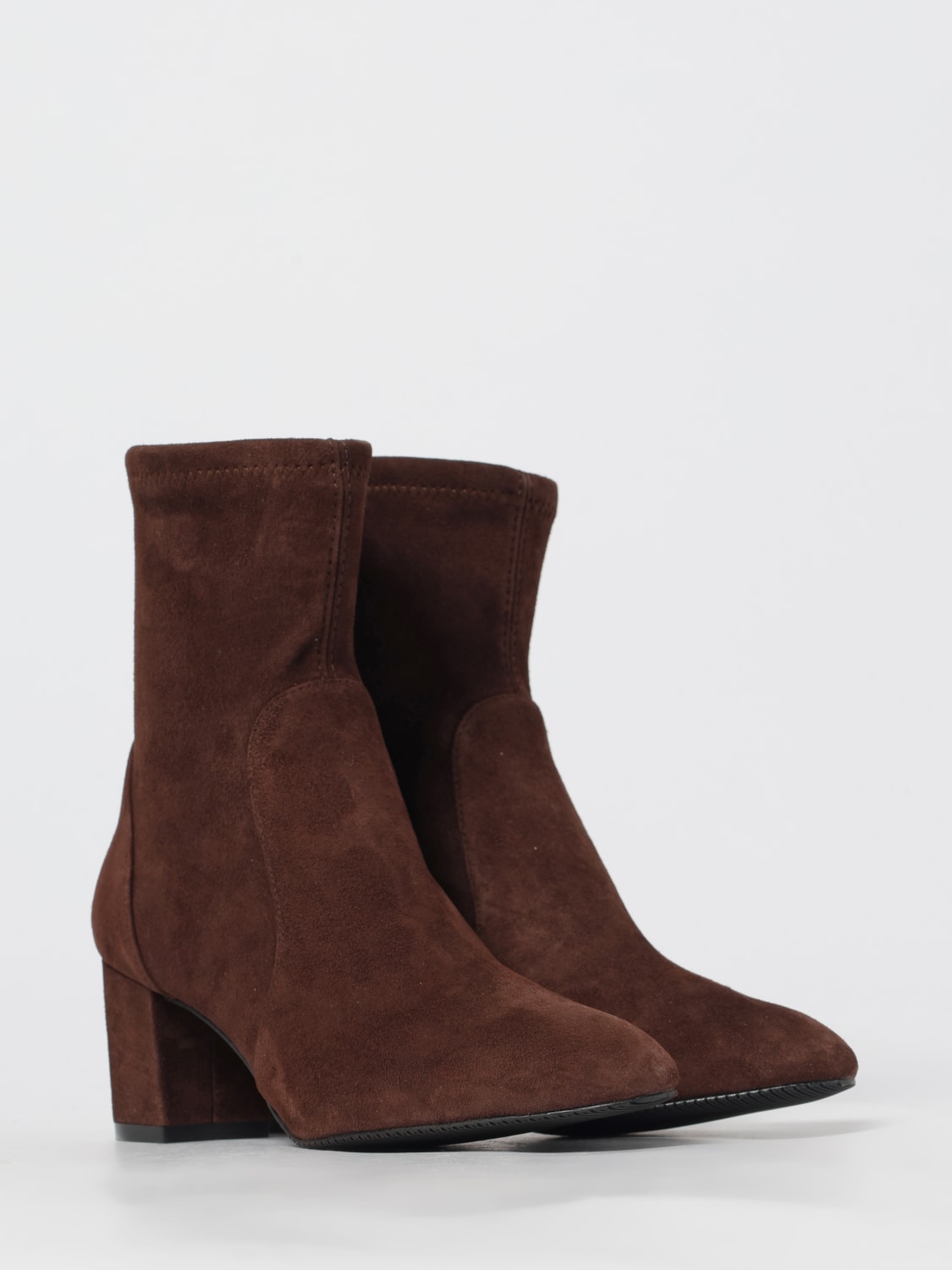 STUART WEITZMAN BOOTS: Flat ankle boots woman Stuart Weitzman, Brown - Img 2