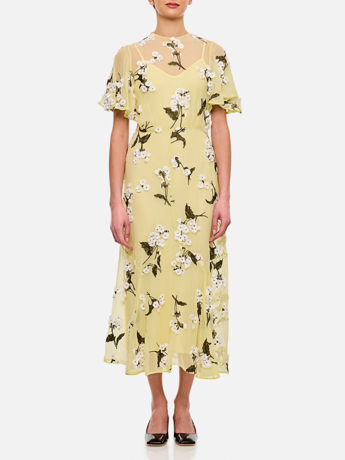 ERDEM DRESS: Dress woman Erdem, Yellow - Img 1