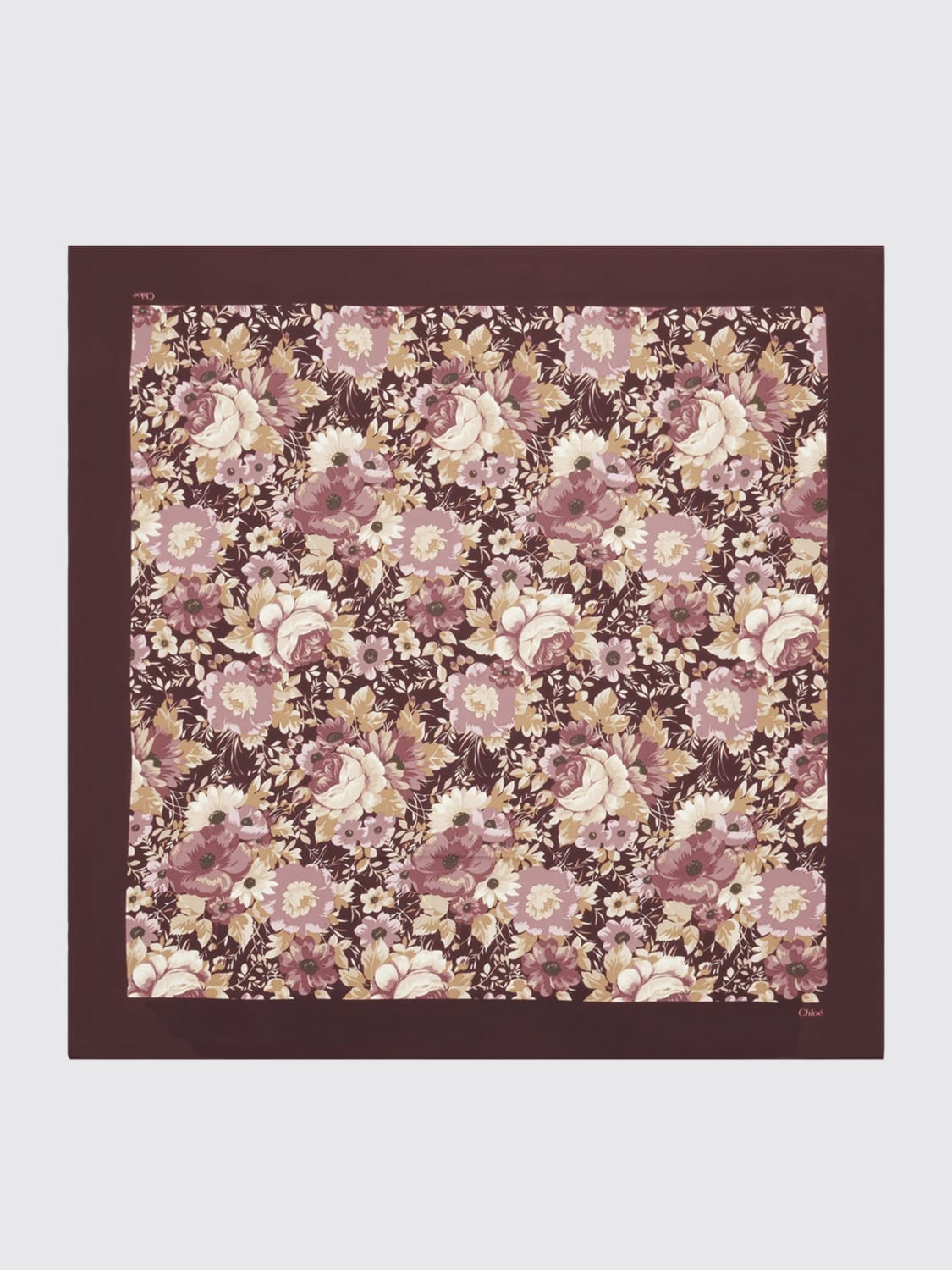 スカーフ CHLOE Woman Neck scarf Multicolor CHC25UT082CHS 468 Chloé Zodiac Print Rectangular Silk Scarf CHC23UT083SE19