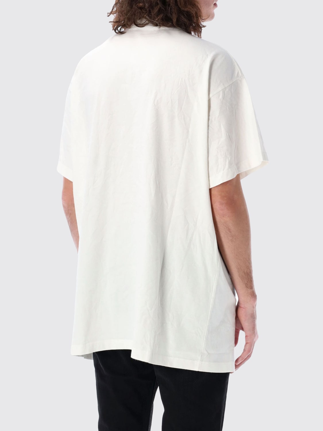 【Balenciaga】OVERSIZED T-SHIRT◆787349TRVN1 WMNS) Balenciaga Montaigne T-shirt Oversized 'Black Faded