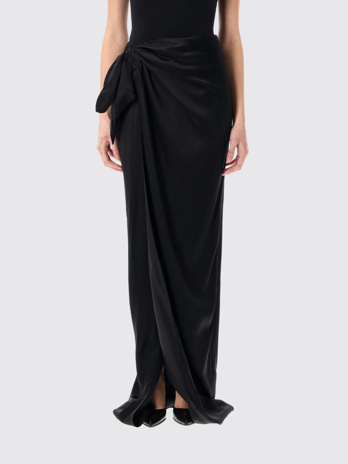 スカート BALENCIAGA Women Mid Skirts 807478TLO28 1000 BLACK BALENCIAGA: Skirt woman - Black | Balenciaga skirt