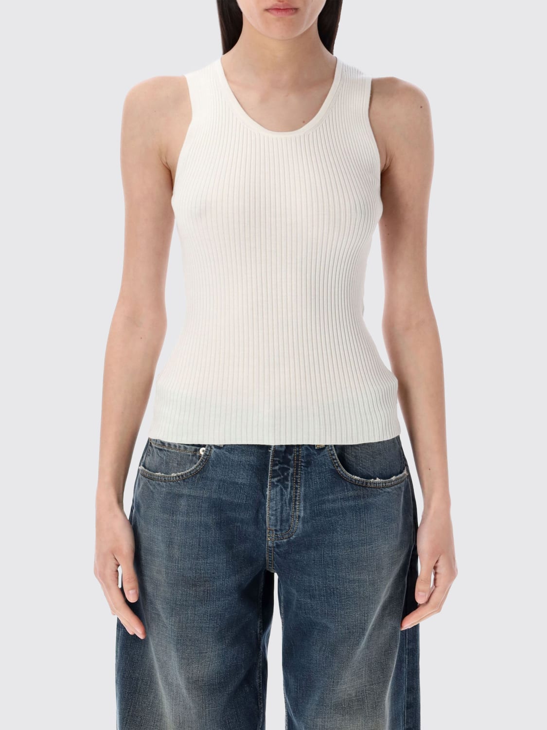 BALENCIAGA CAMISETA: Top mujer Balenciaga, Blanco - Img 1