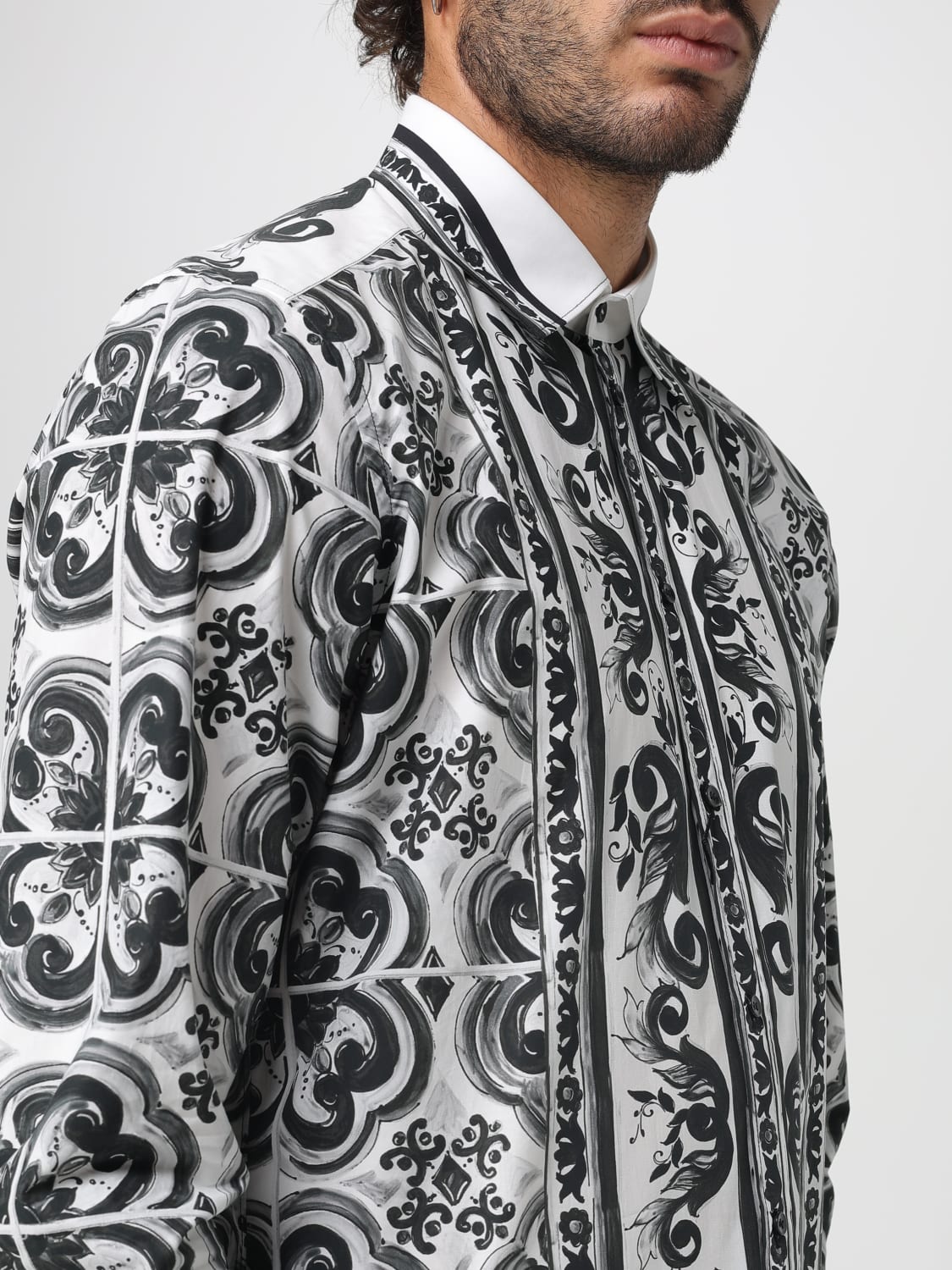 DOLCE & GABBANA CAMISA: Camisa hombre Dolce & Gabbana, Negro - Img 4