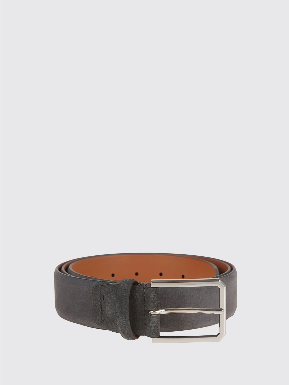 SANTONI BELT: Belt men Santoni, Mouse Grey - Img 1