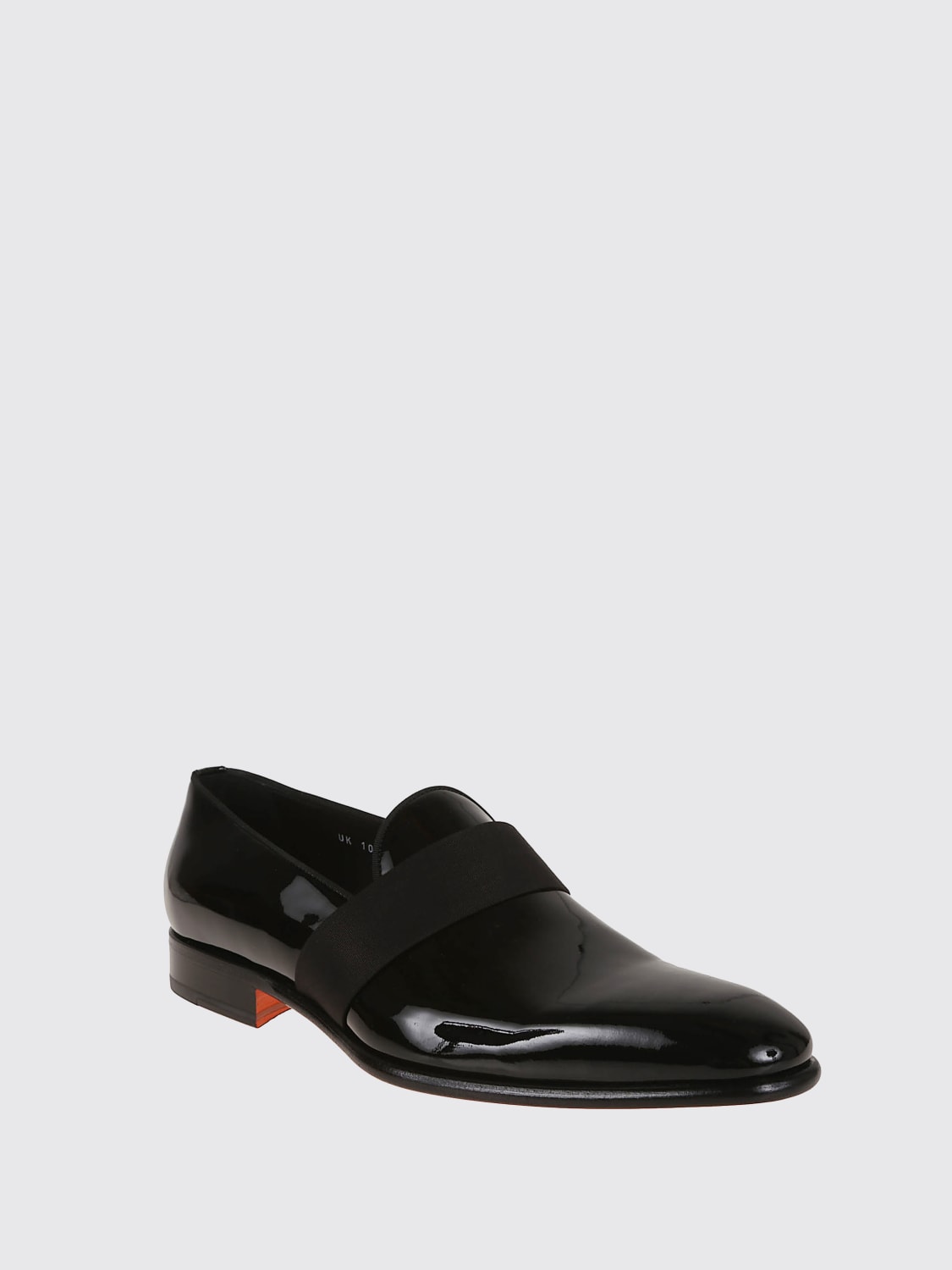SANTONI MOCASSINI: Mocassino Santoni in vernice , Nero - Img 2