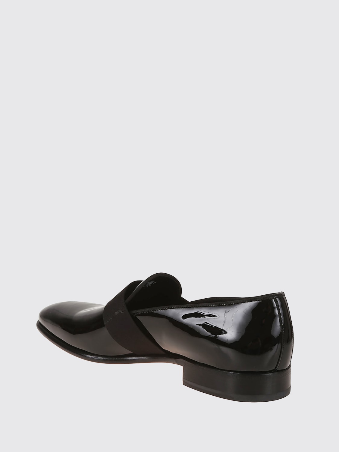 SANTONI MOCASSINI: Mocassino Santoni in vernice , Nero - Img 3