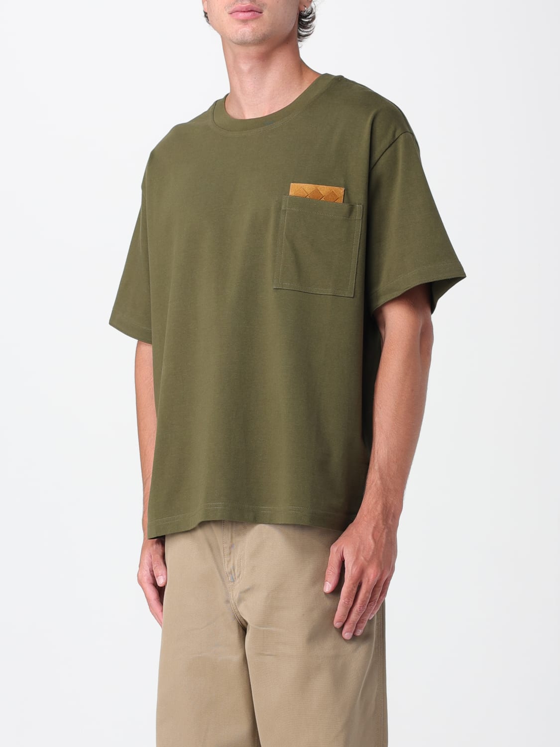 BOTTEGA VENETA T-SHIRT: T-shirt men Bottega Veneta, Green - Img 4