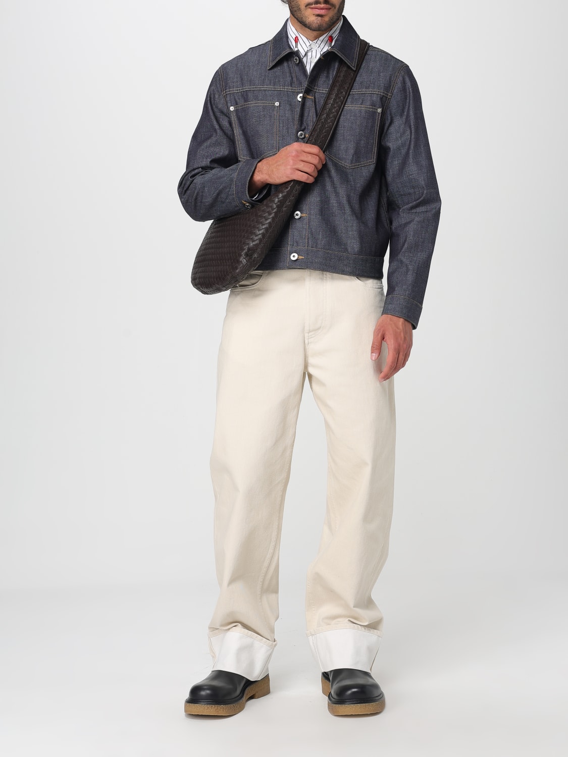 BOTTEGA VENETA JACKET: Jacket men Bottega Veneta, Blue - Img 2