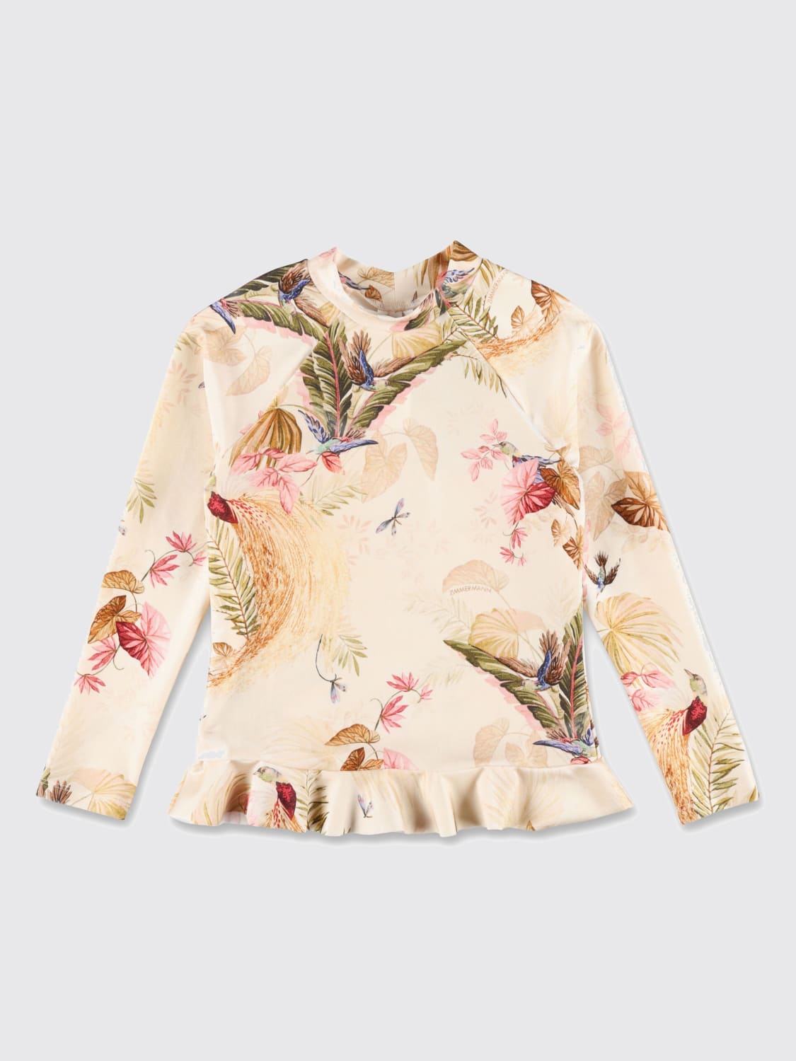 ZIMMERMANN TOP: Top con stampa tropicale Zimmermann, Crema - Img 1