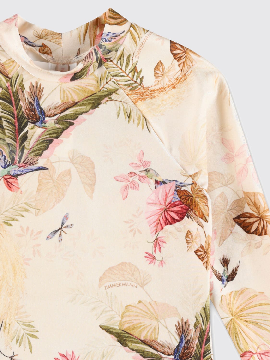 ZIMMERMANN TOP: Top con stampa tropicale Zimmermann, Crema - Img 3