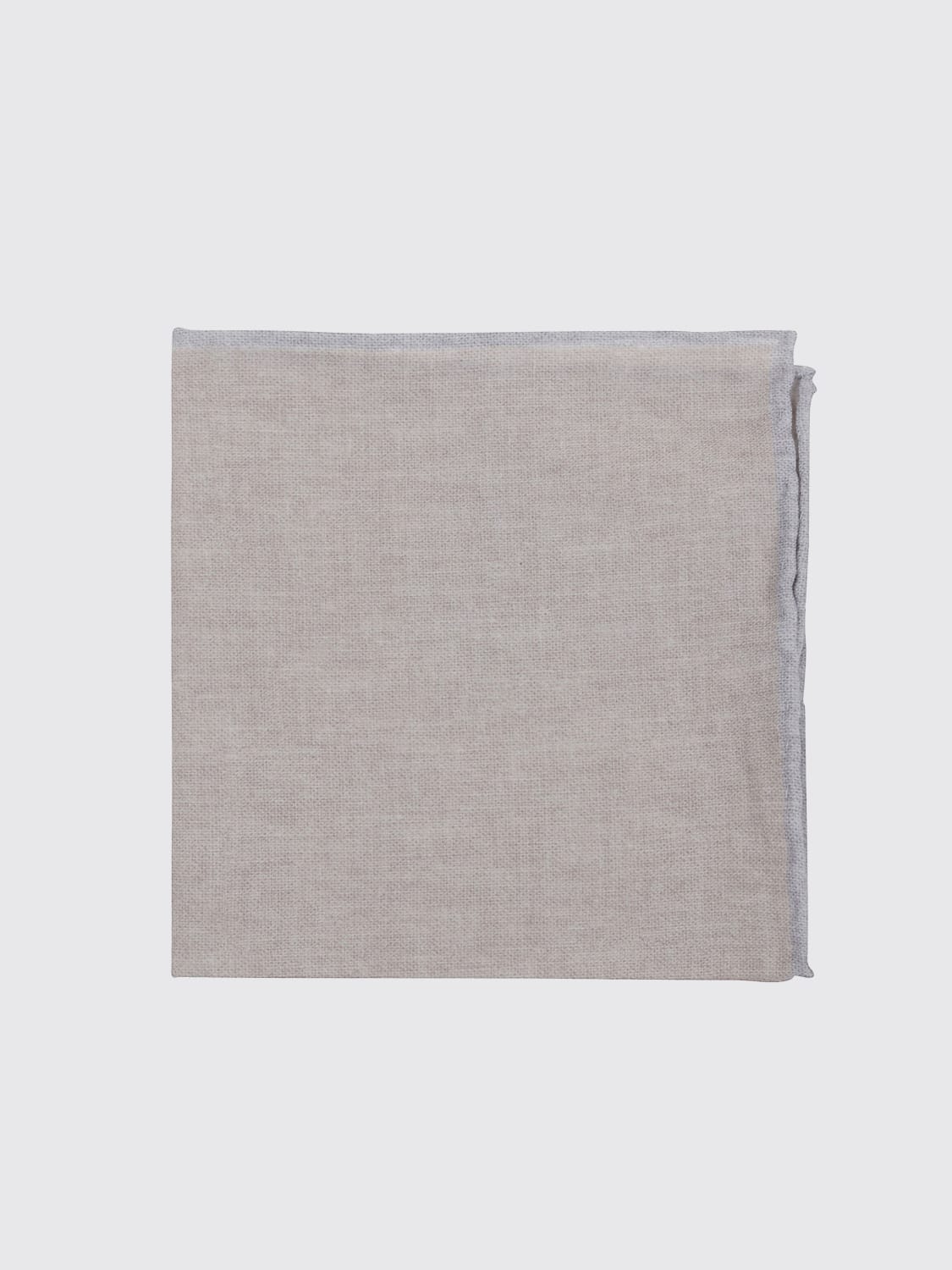 ELEVENTY FOULARD: Fazzoletto da taschino in lana e cotone Eleventy, Beige - Img 1