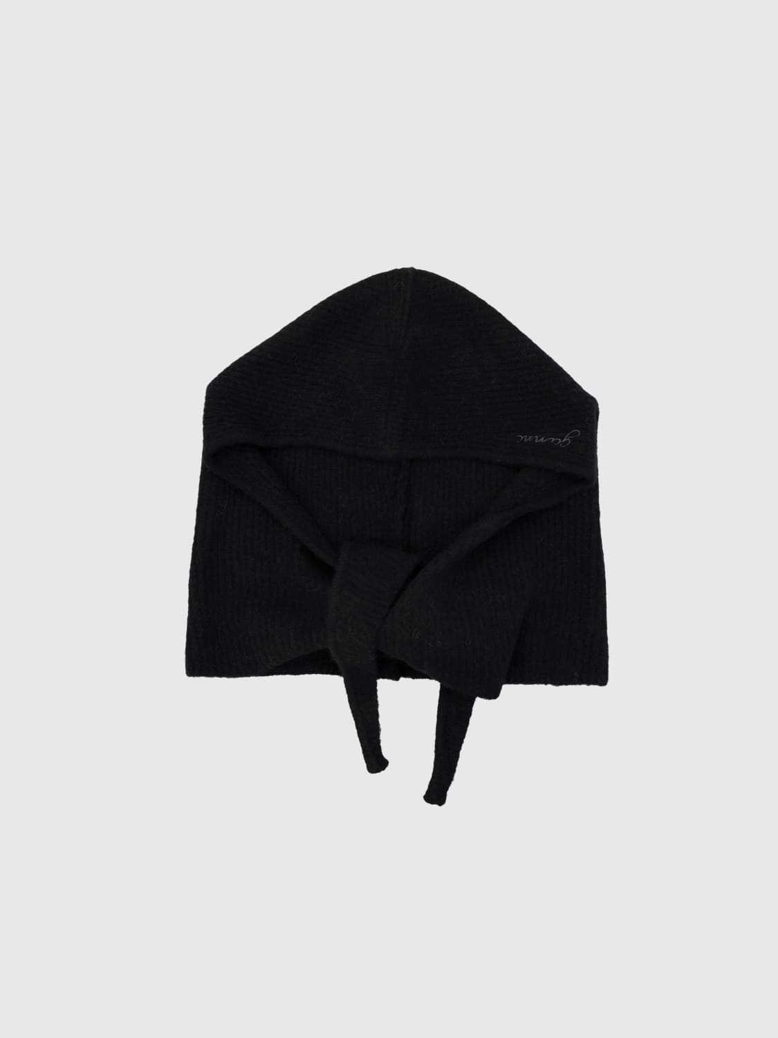 GANNI BUFANDA: Sombrero mujer Ganni, Negro - Img 1